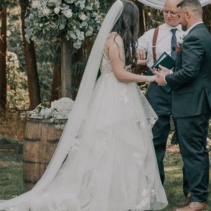 Extra Long White Veil